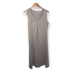 Mila Pima Organic Cotton‎ Lounge Dress Womens Small Sleeveless Peru Gray